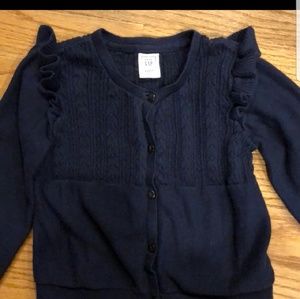 Gap Navy blue ruffle